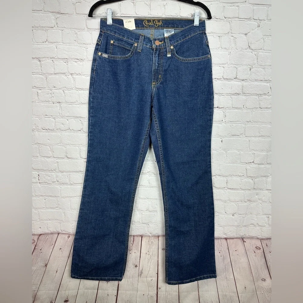 Cruel Girl Vista Womens Western  Cowboy‎ Cowgirl boot cut jeans, sz 5 Short, NWT